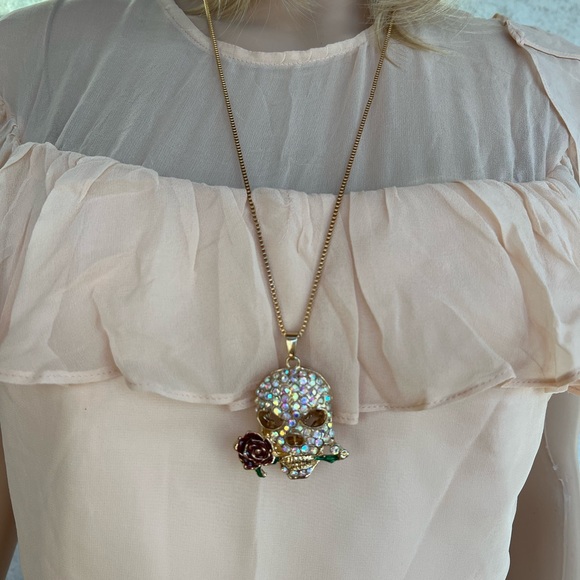 BETSEY JOHNSON Necklace, Perfect for Dia de Los Muertos and Halloween! - Picture 12 of 12